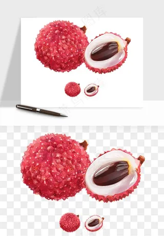 荔枝妃子笑水果png免抠