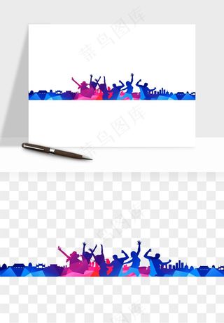 毕业季同学青春人物剪影png免抠