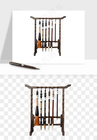 笔墨纸砚文房四宝png免抠