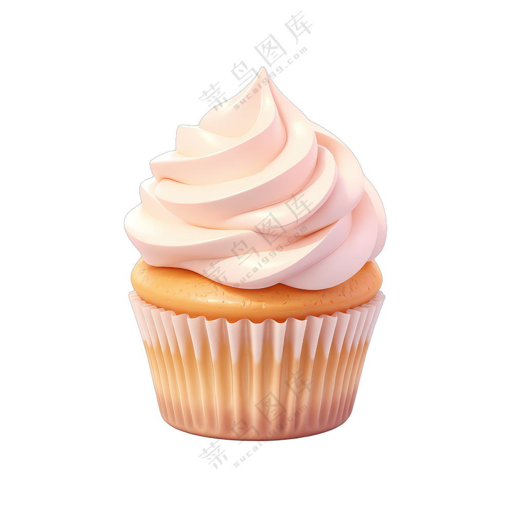 粉色蛋糕卷心杯