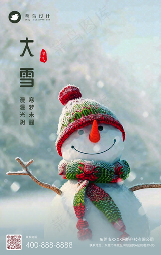 大雪手机海报