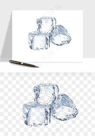 冰块清爽png免抠