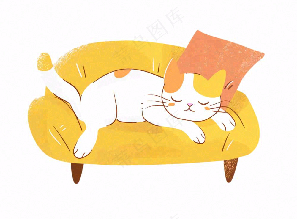 小猫猫咪宠物动物卡通插画免抠