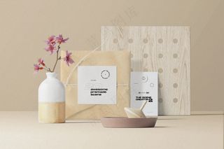 牛皮纸包装纸标签名片卡片样机企业vi提案-14