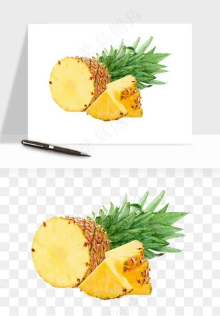 菠萝水果png免抠