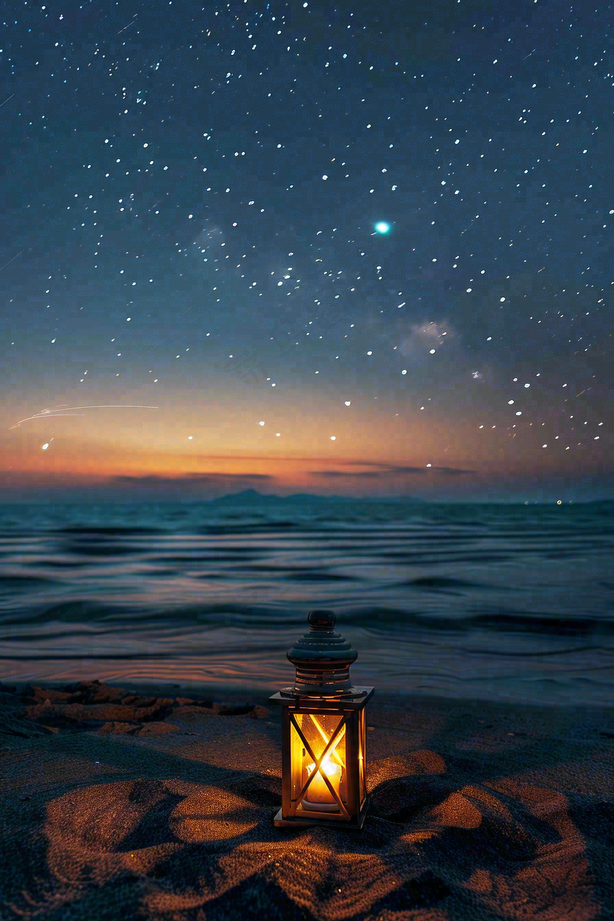 晚安温馨励志摄影图