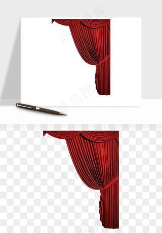 窗帘幕布帷幕png免抠