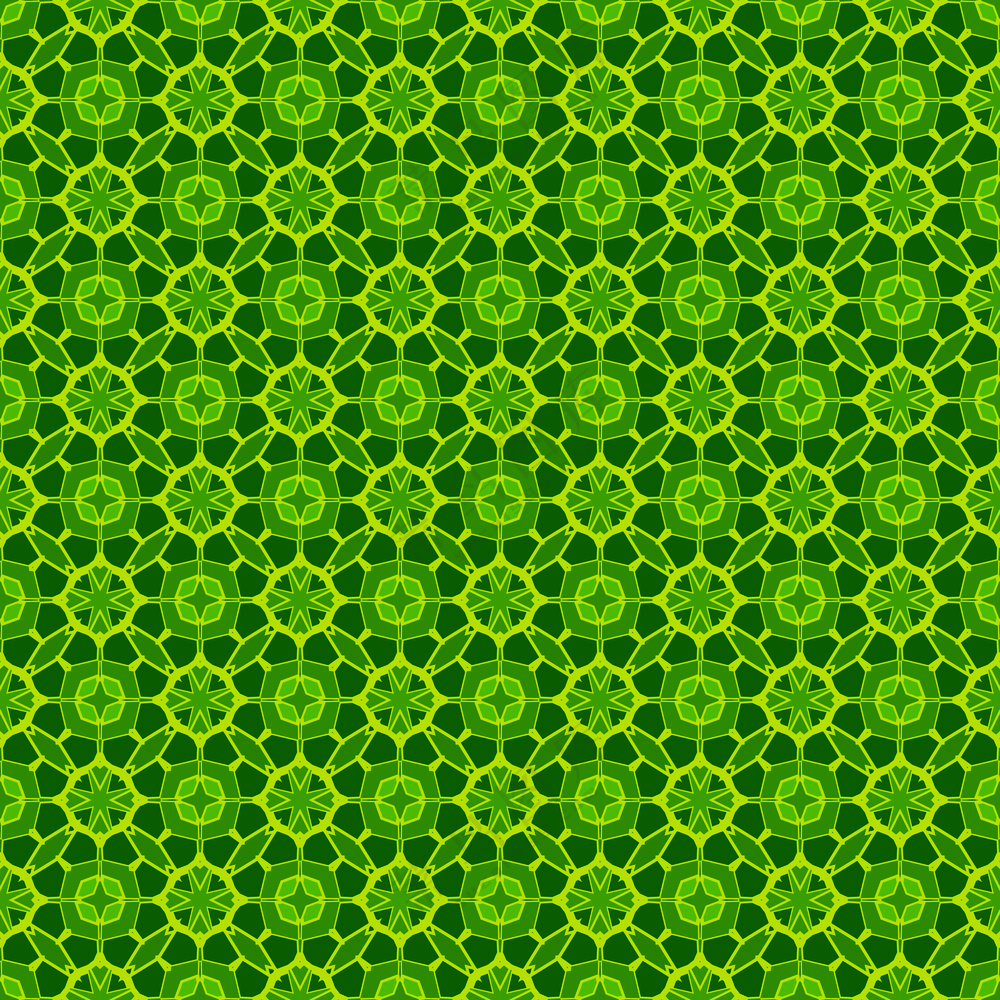 绿色几何花纹无缝图案