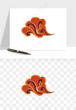 国潮敦煌云纹祥云云彩png免抠