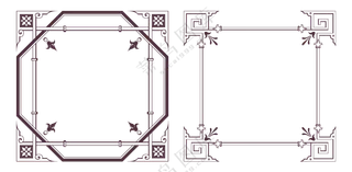欧式复古边角装饰边框 (5)