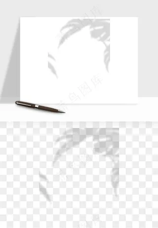 阴影植物窗户投影免抠元素