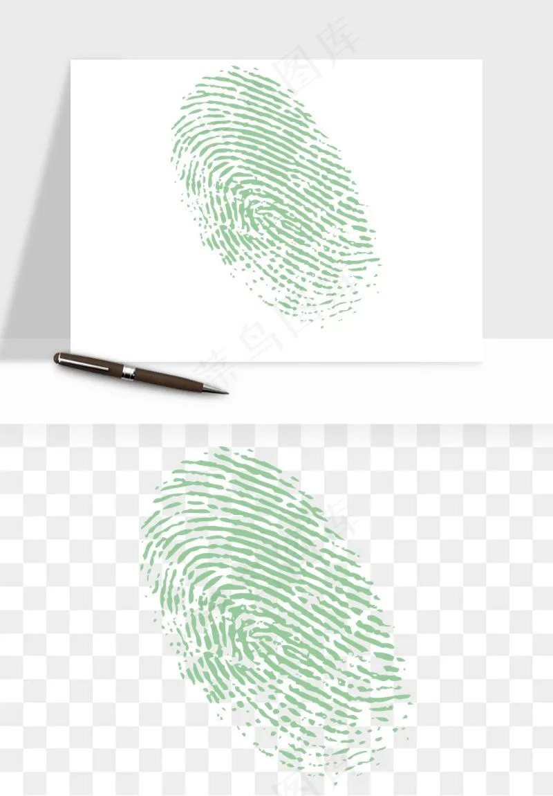 指纹手指纹路png免抠