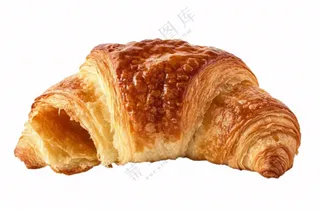 牛角包面包摄影图免抠