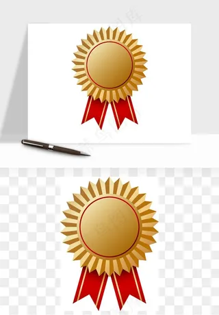 奖章勋章品质标签矢量png免抠