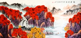 鸿运当头喷绘原图