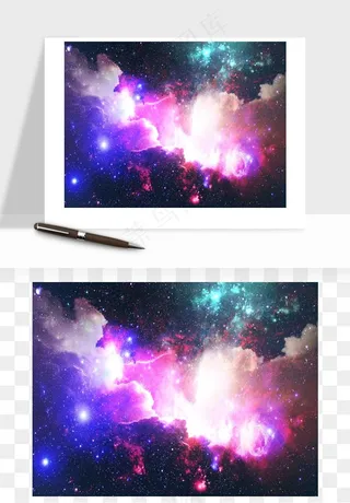 科幻星空宇宙银河系背景