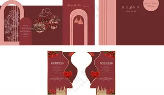 婚礼场景喜庆CDR