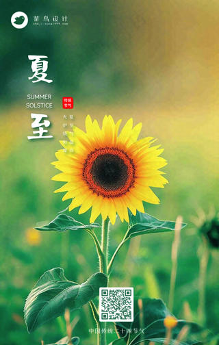 夏至手机海报