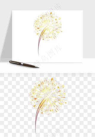 卡通烟花烟火礼花png免抠