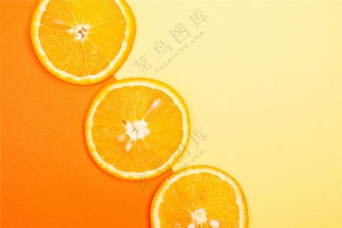 黄色橙片背景图片