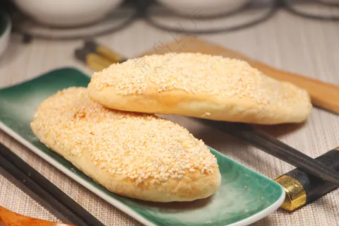 芝麻烧饼图片