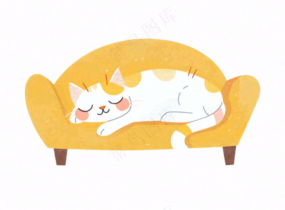 小猫猫咪宠物动物卡通插画免抠
