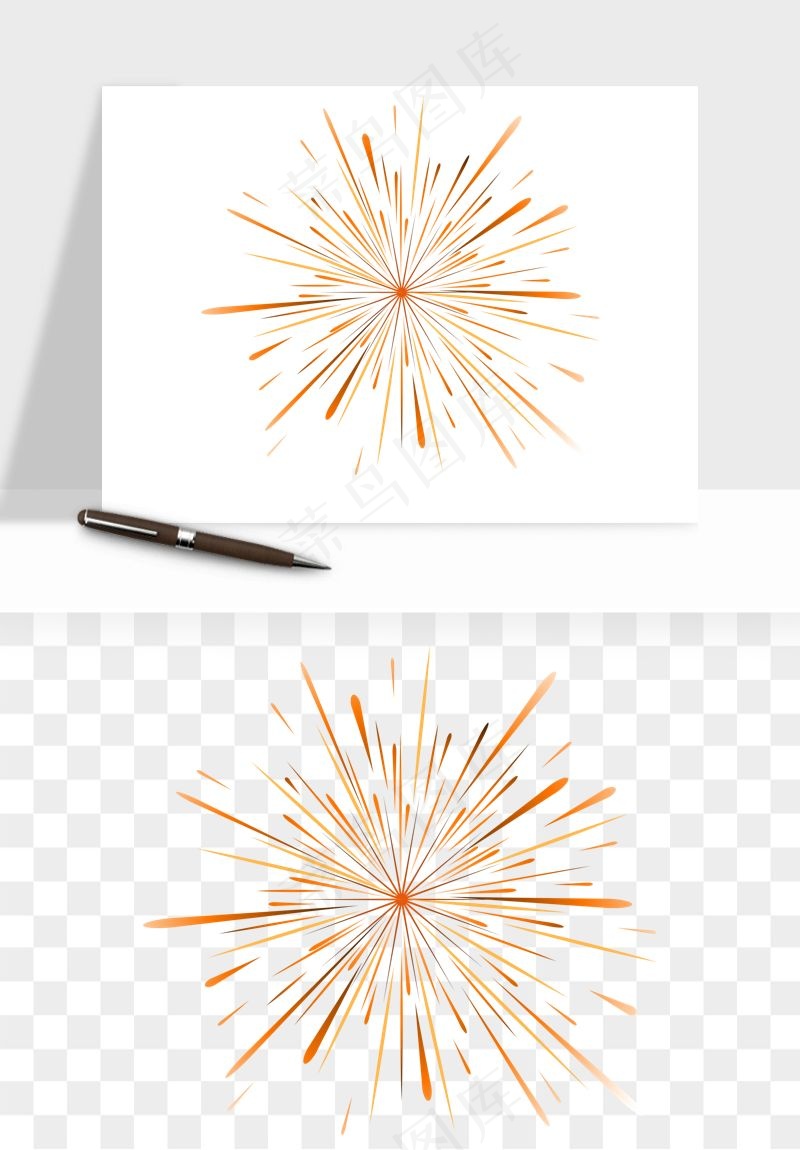 卡通烟花烟火礼花png免抠