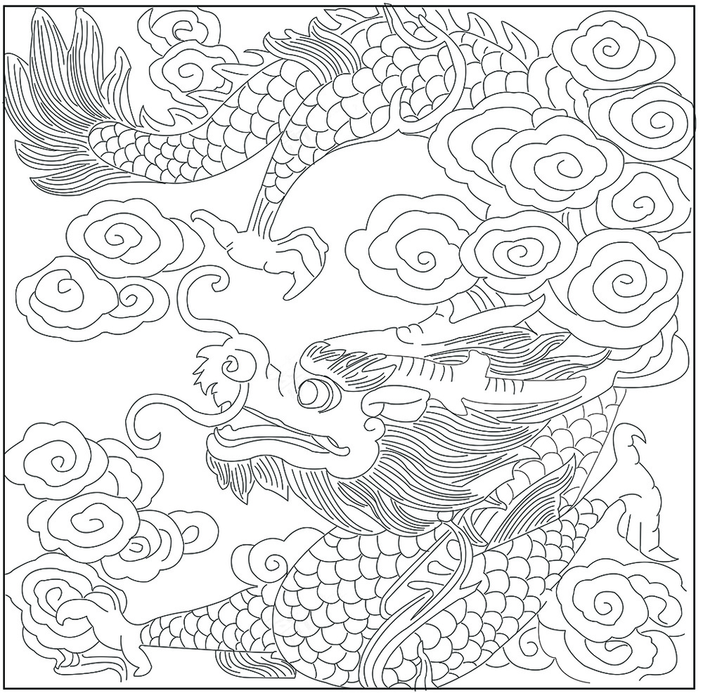矢量 祥龙图