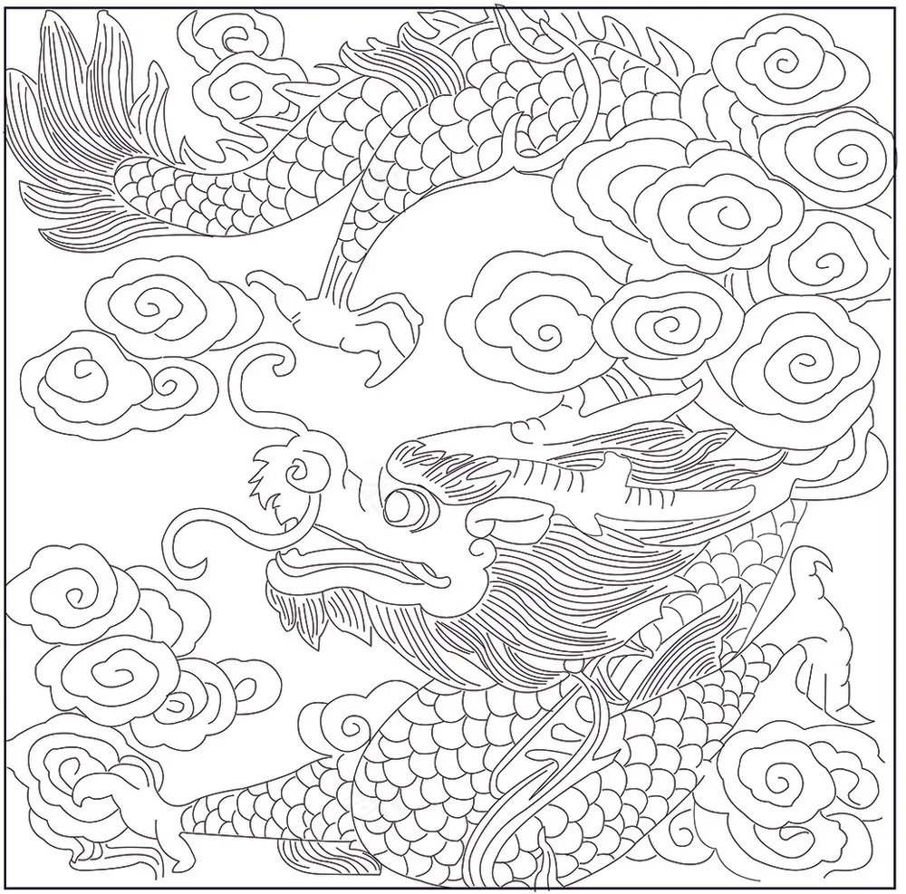 矢量 祥龙图