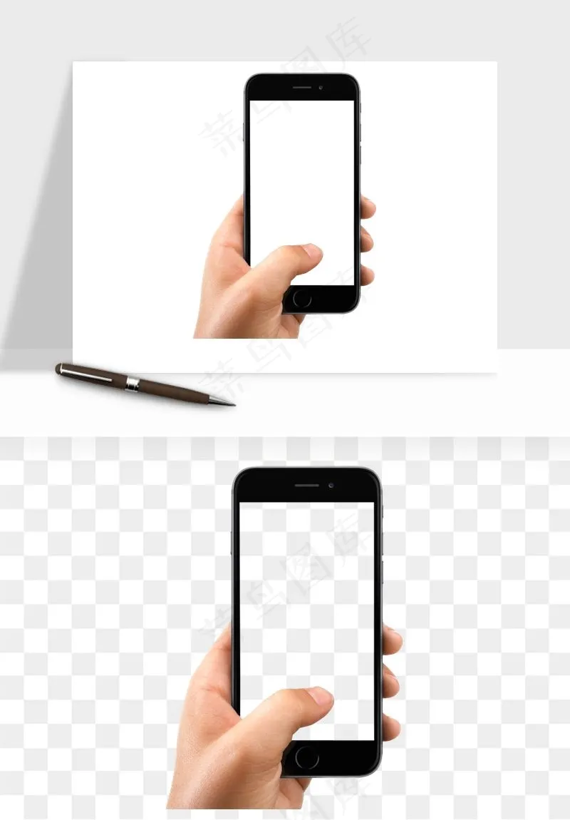 手拿手机素材png免抠