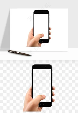 手拿手机素材png免抠