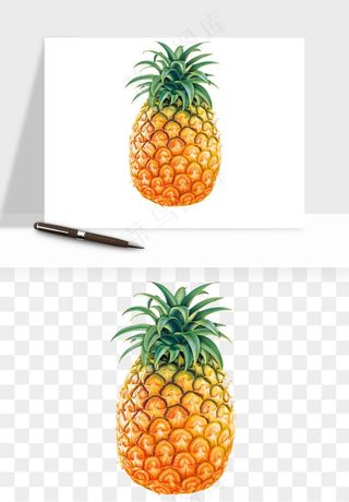 菠萝水果png免抠