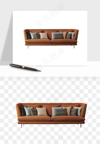 现代沙发家具png免抠