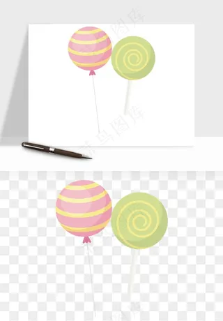 棒棒糖圈圈糖png免抠