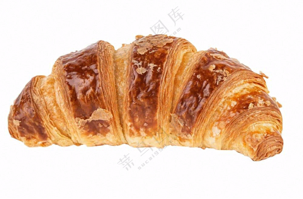 牛角包面包摄影图免抠