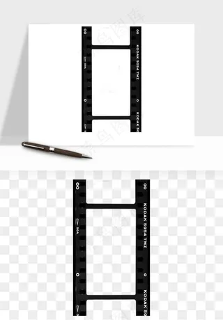 电影黑胶胶片元素png免抠