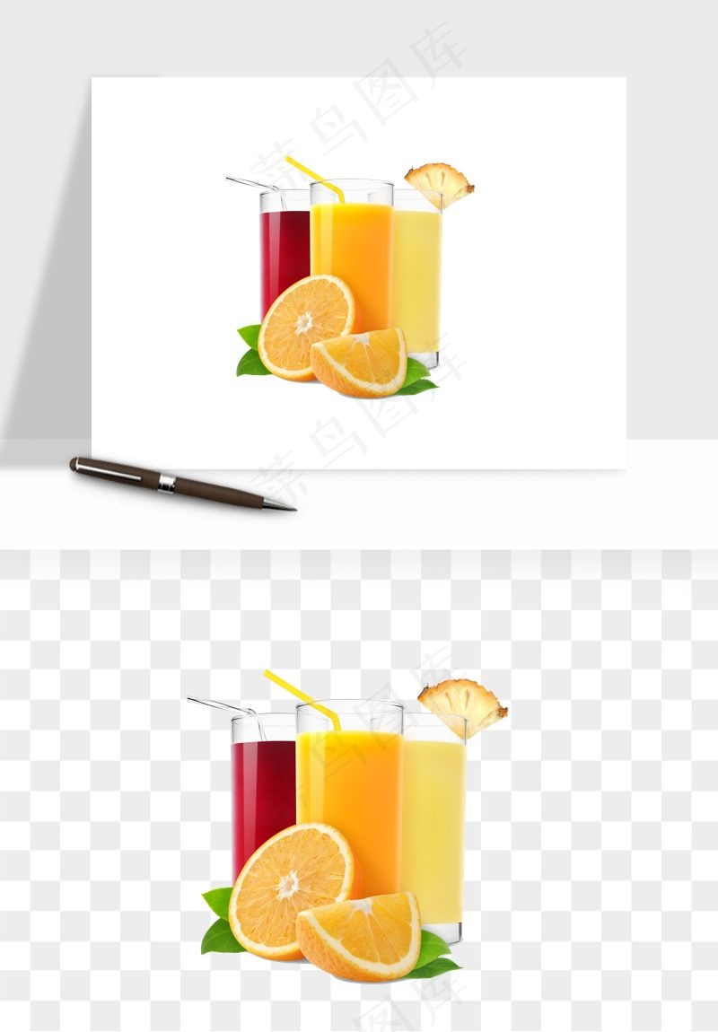 冷饮品果汁饮料png免抠图