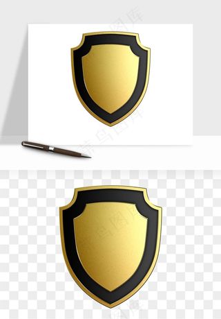 盾牌护盾认证品质徽章png免抠