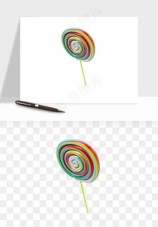 棒棒糖圈圈糖png免抠