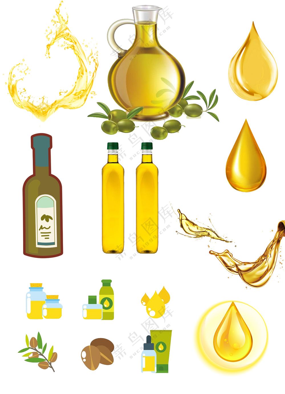 橄榄食用油有机食品元素大合集