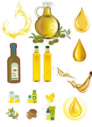 橄榄食用油有机食品元素大合集