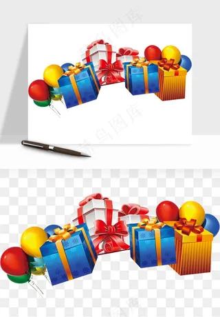 礼盒礼物png免抠