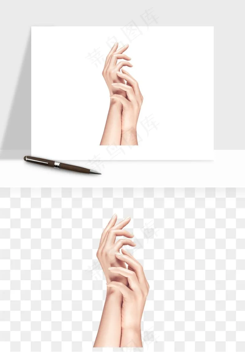 手势手部动作手指png免抠