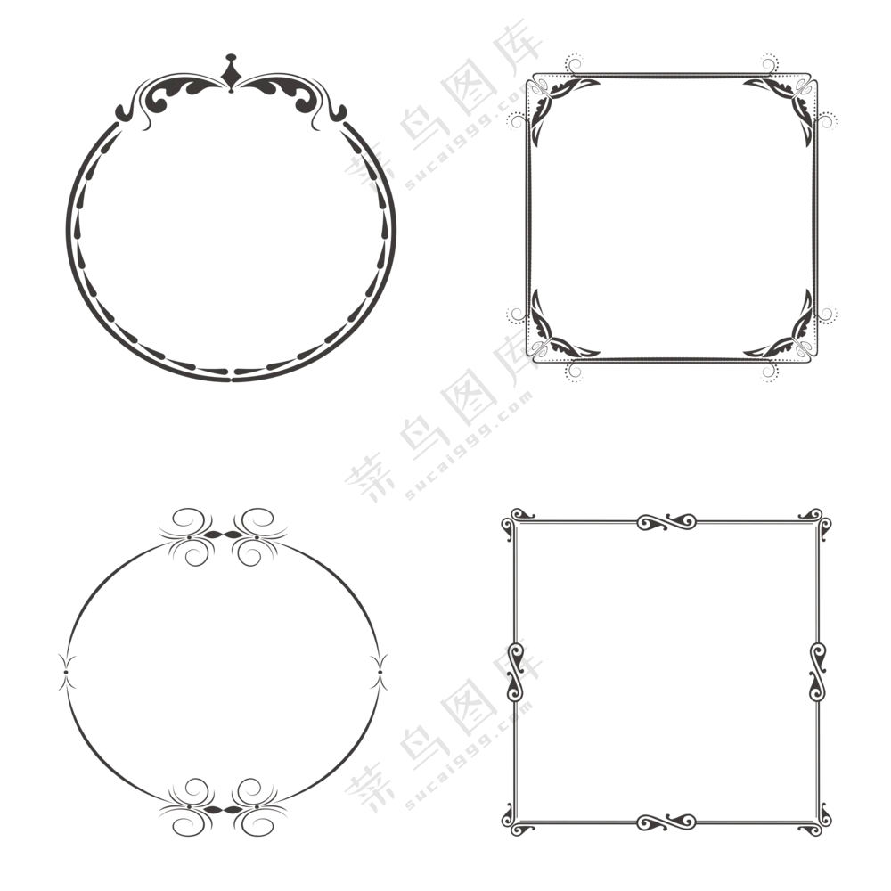 几何花纹边框 (2)
