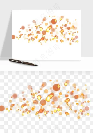 彩色光斑梦幻光点png免抠