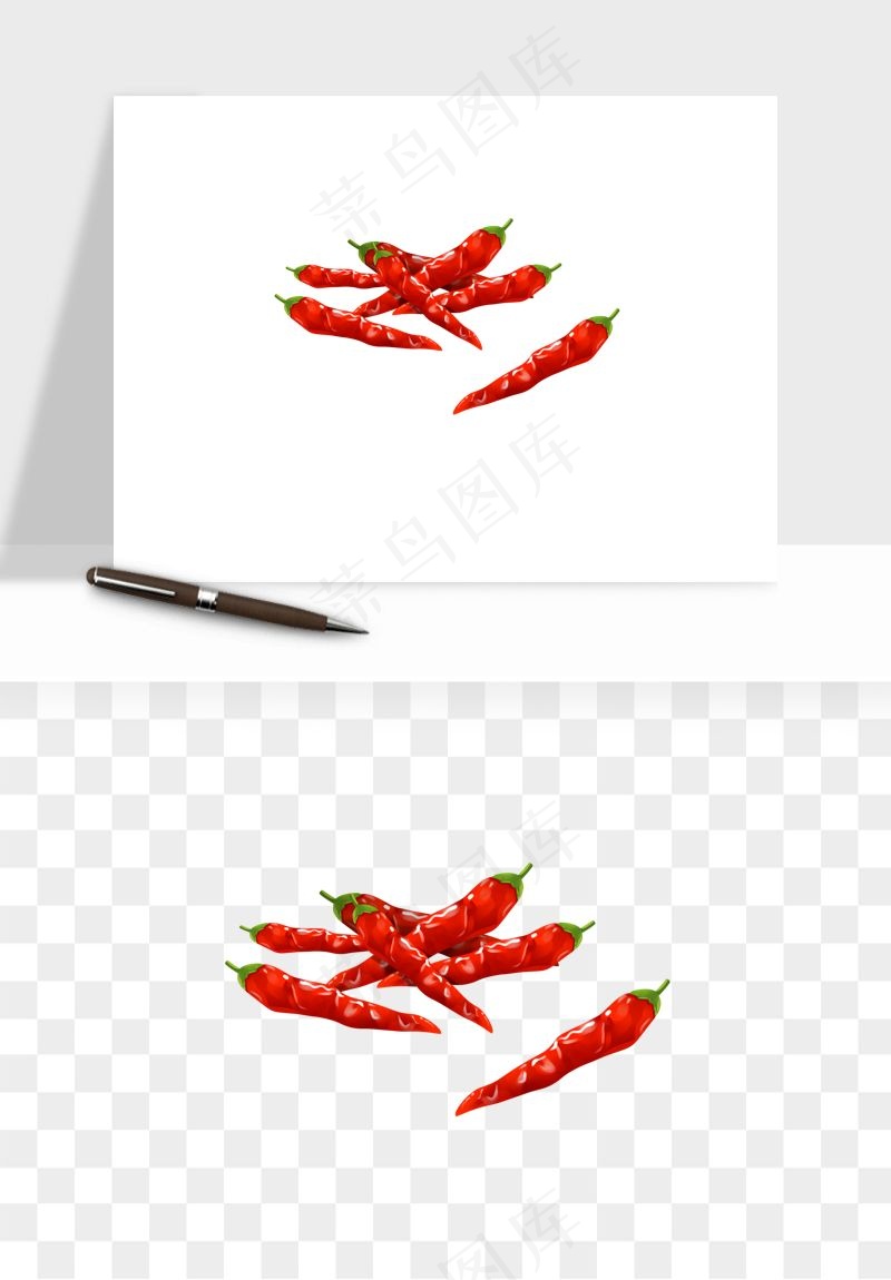 红辣椒尖椒png免抠