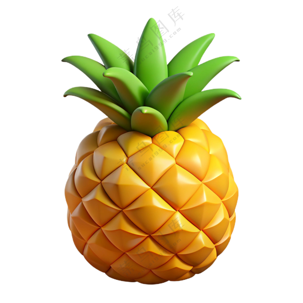 水果立体3D美味菠萝