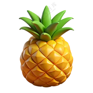水果立体3D美味菠萝