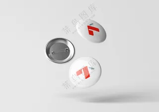 金属徽章胸章胸牌logo吧唧文创样机-11