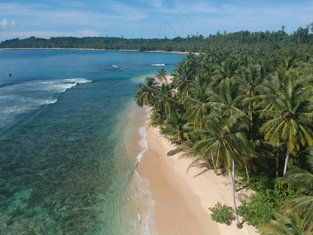 热带风情的碧海蓝天